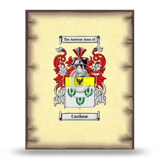 Cardone Coat of Arms Print