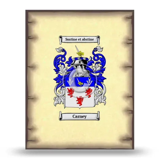 Carney Coat of Arms Print