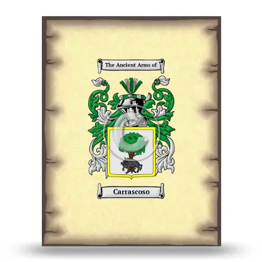 Carrascoso Coat of Arms Print