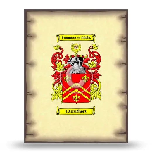 Carruthers Coat of Arms Print