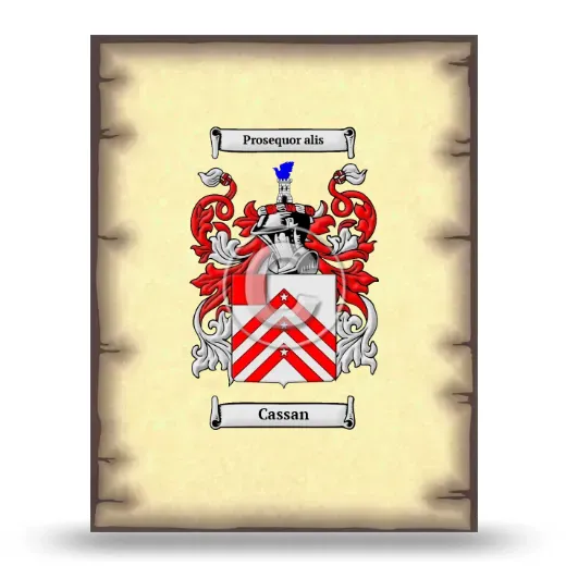 Cassan Coat of Arms Print