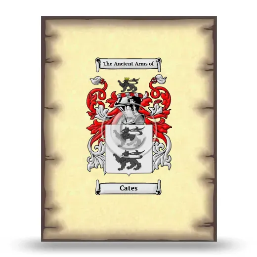 Cates Coat of Arms Print