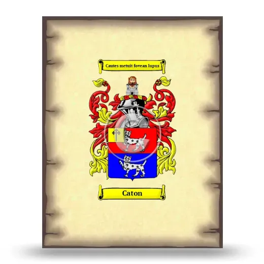 Caton Coat of Arms Print