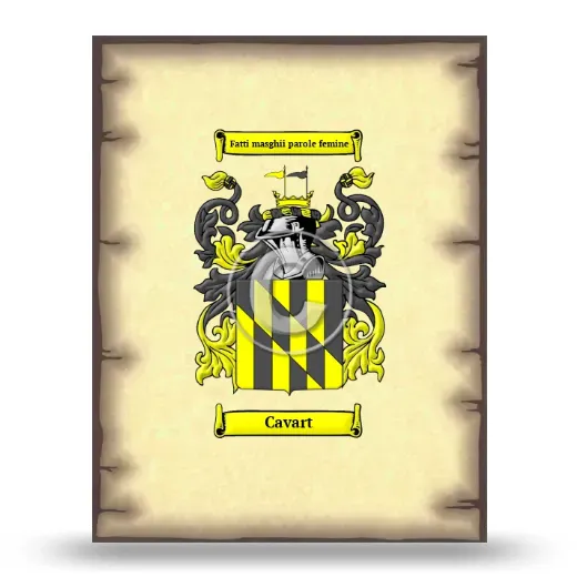 Cavart Coat of Arms Print