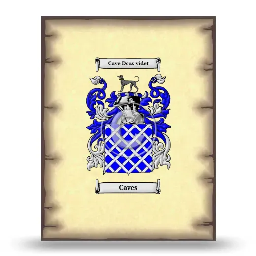 Caves Coat of Arms Print
