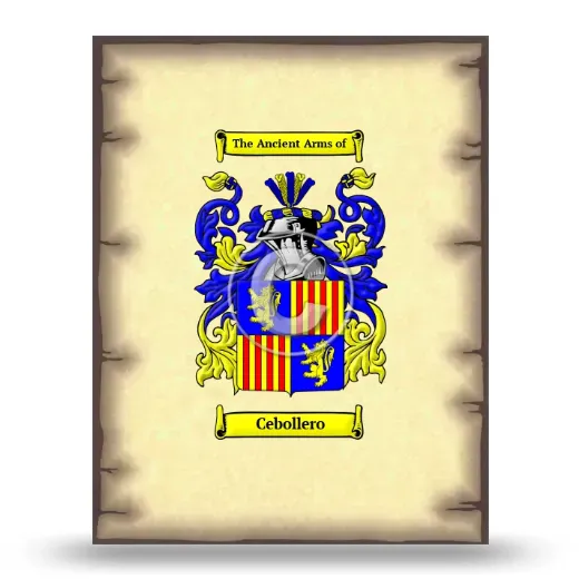 Cebollero Coat of Arms Print