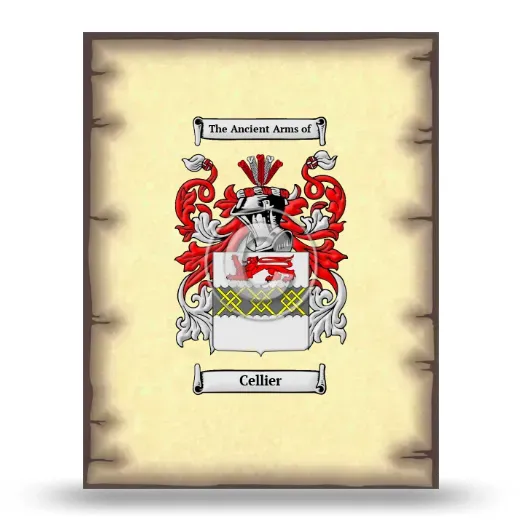 Cellier Coat of Arms Print