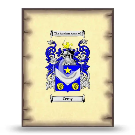 Cerny Coat of Arms Print