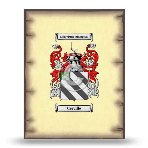 Cerville Coat of Arms Print