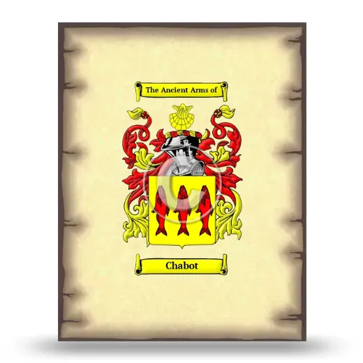 Chabot Coat of Arms Print