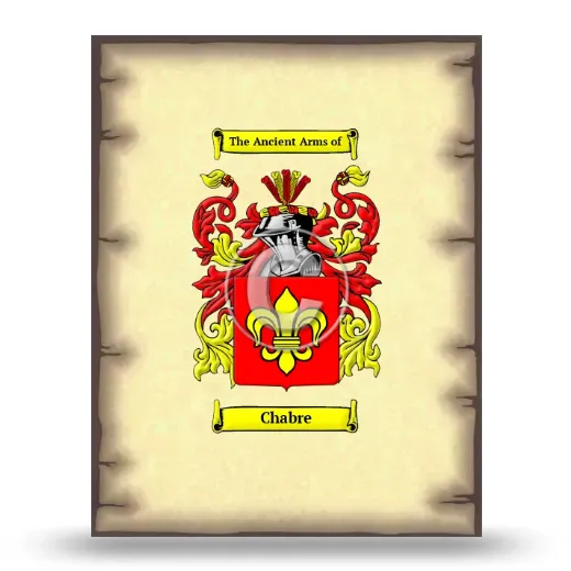 Chabre Coat of Arms Print