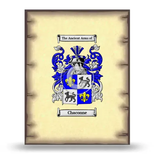 Chaconne Coat of Arms Print