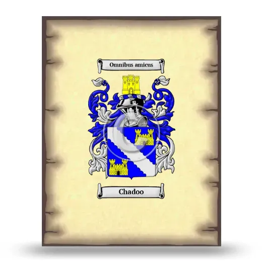 Chadoo Coat of Arms Print