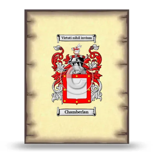 Chamberlan Coat of Arms Print