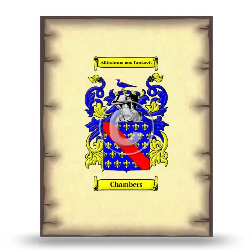 Chambers Coat of Arms Print