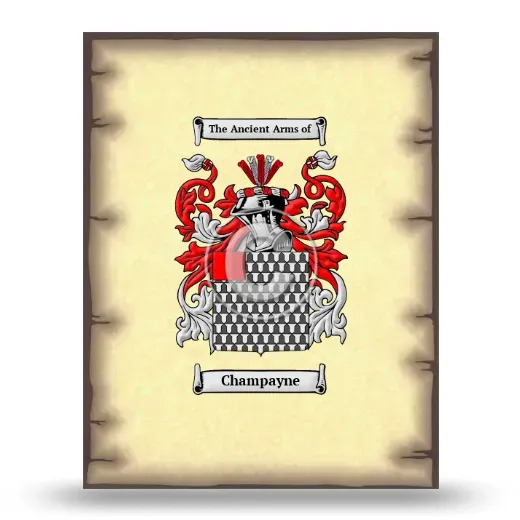 Champayne Coat of Arms Print