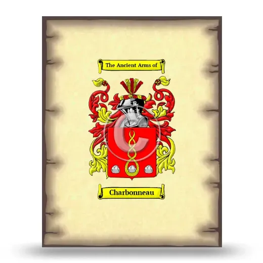 Charbonneau Coat of Arms Print