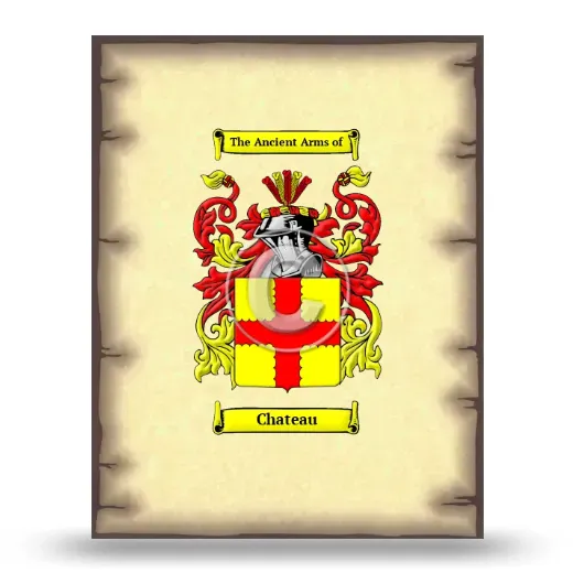 Chateau Coat of Arms Print