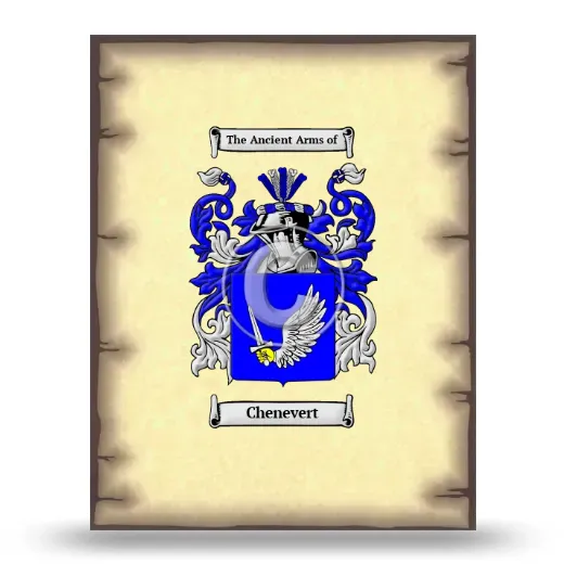 Chenevert Coat of Arms Print