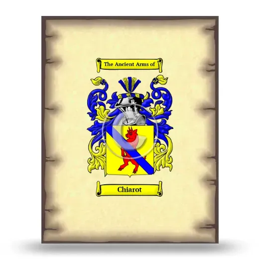 Chiarot Coat of Arms Print
