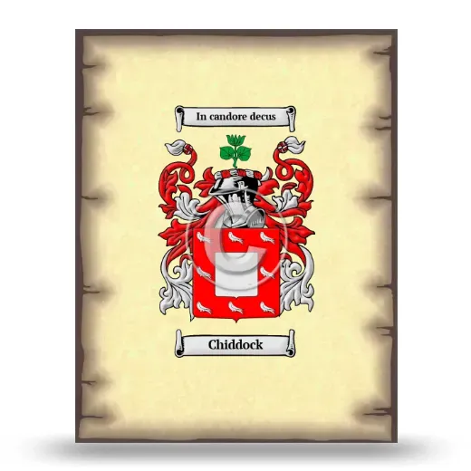 Chiddock Coat of Arms Print