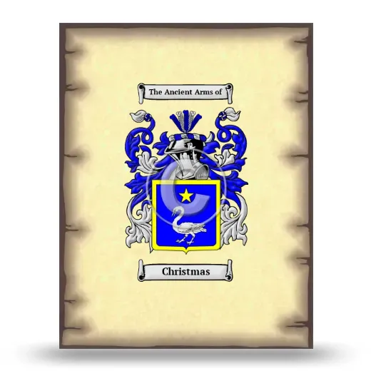 Christmas Coat of Arms Print