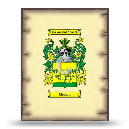 Cicconi Coat of Arms Print