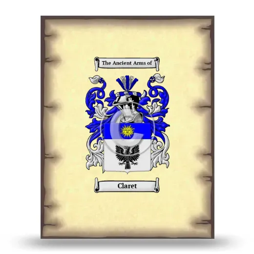 Claret Coat of Arms Print