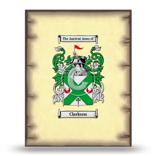 Clarkson Coat of Arms Print