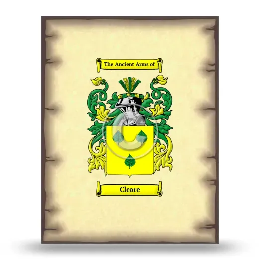 Cleare Coat of Arms Print