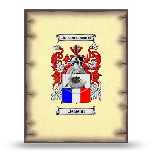 Clementi Coat of Arms Print
