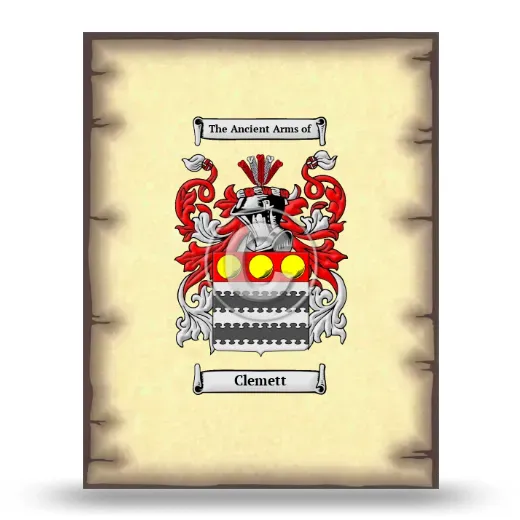 Clemett Coat of Arms Print