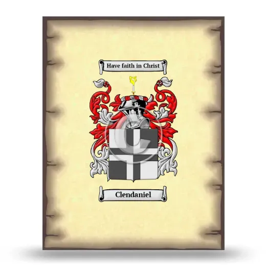 Clendaniel Coat of Arms Print