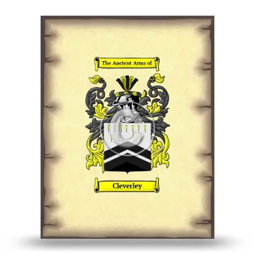 Cleverley Coat of Arms Print