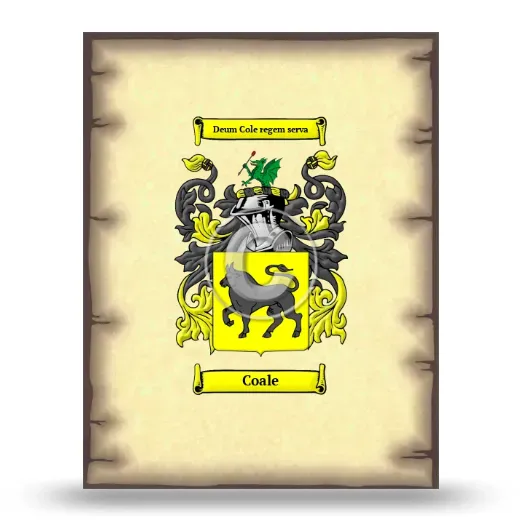 Coale Coat of Arms Print