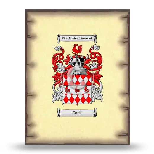 Cock Coat of Arms Print