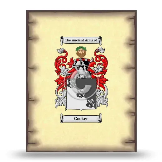 Cocker Coat of Arms Print