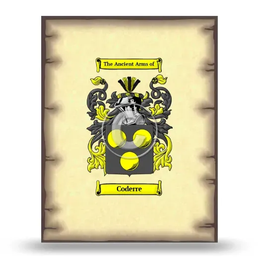 Coderre Coat of Arms Print