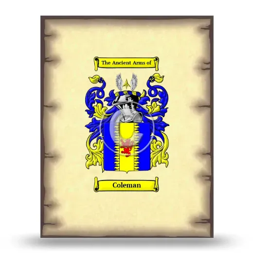 Coleman Coat of Arms Print