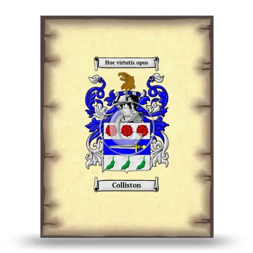 Colliston Coat of Arms Print