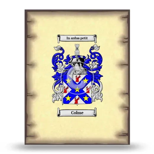 Colme Coat of Arms Print