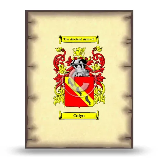 Colyn Coat of Arms Print