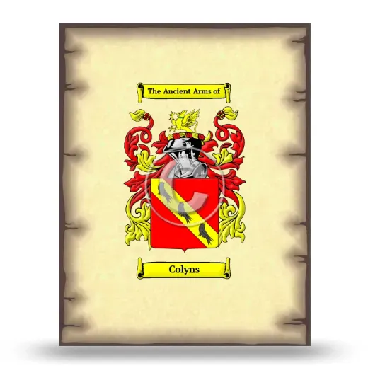 Colyns Coat of Arms Print