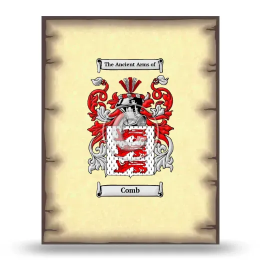 Comb Coat of Arms Print