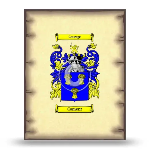 Coment Coat of Arms Print