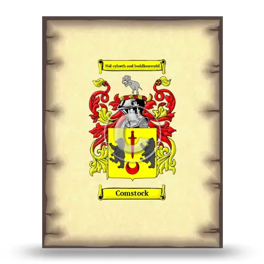 Comstock Coat of Arms Print
