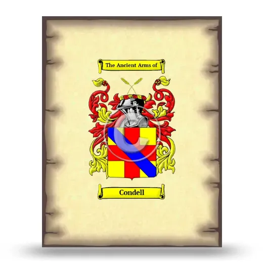 Condell Coat of Arms Print