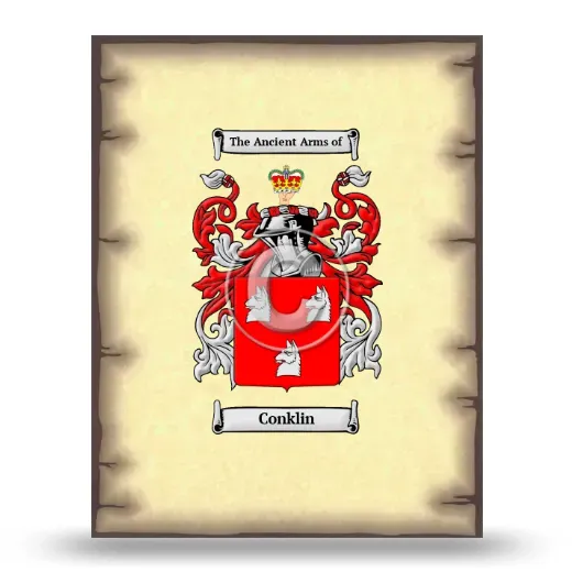 Conklin Coat of Arms Print