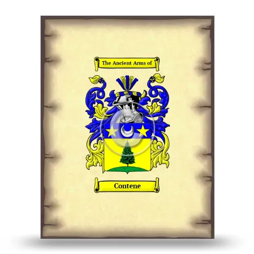 Contene Coat of Arms Print