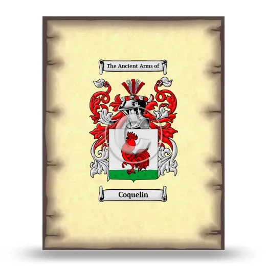 Coquelin Coat of Arms Print
